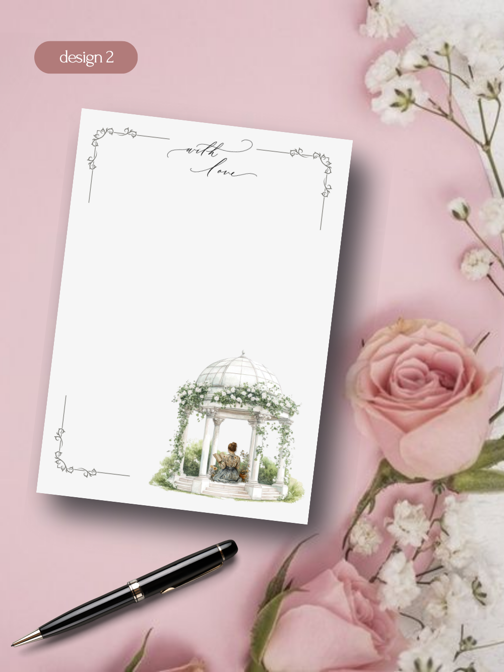 Vintage Weekly Planner & Notepad Set – Collectible Stationery