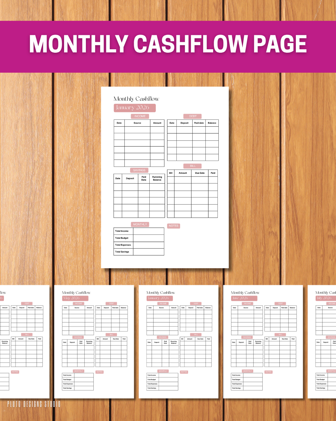 2026 Comprehensive Floral Planner – Fully Editable Canva Template (Canva Template)