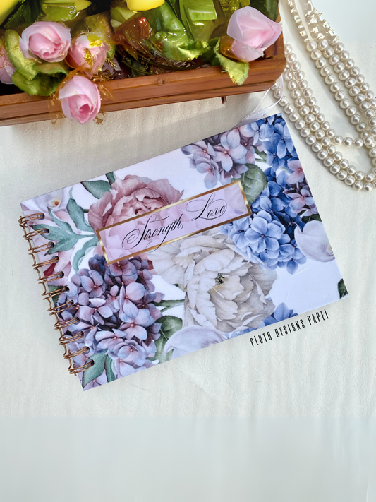 Fairy Garden Spiral Love Journal Notebook