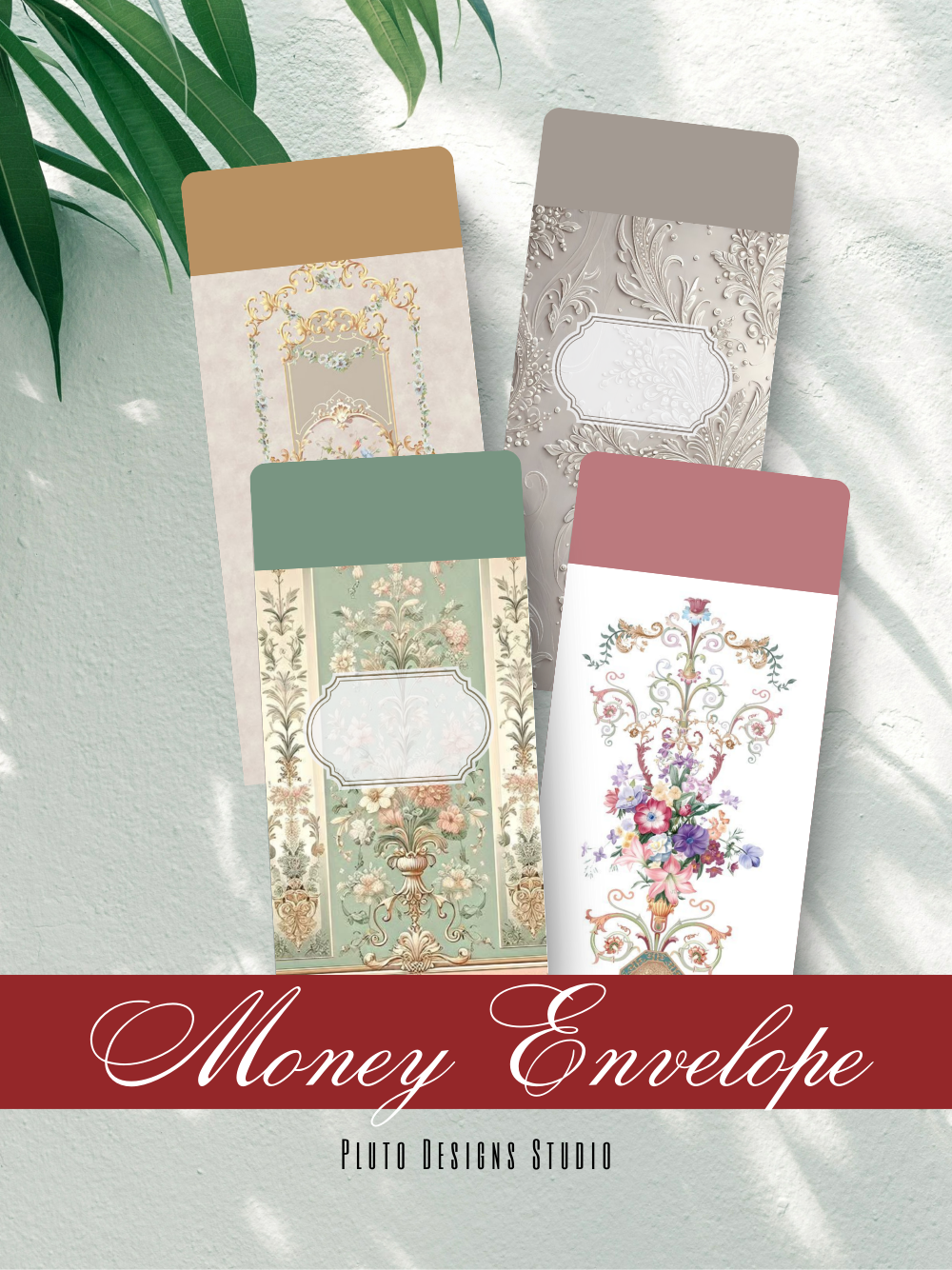 Money Envelope Elegant Wedding Vintage Theme