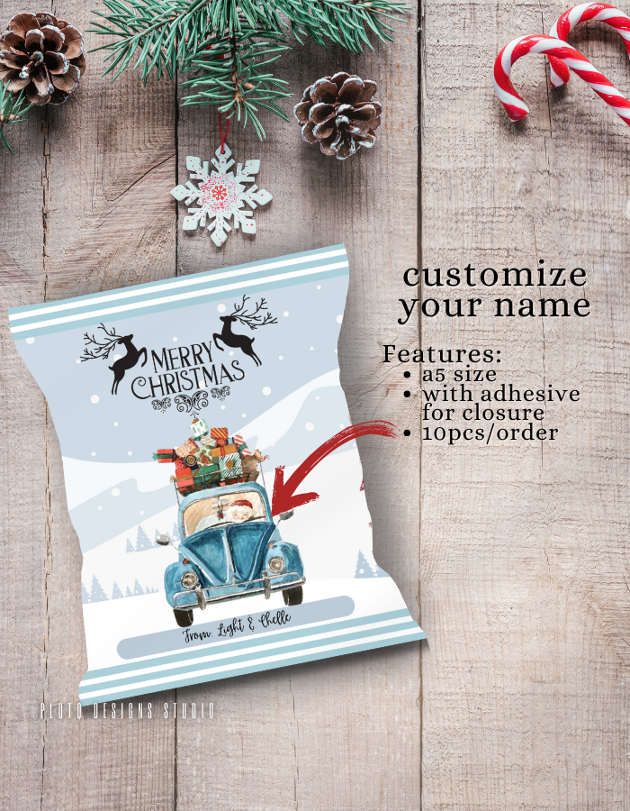 Christmas-Themed Chip Bags for Holiday Season B1