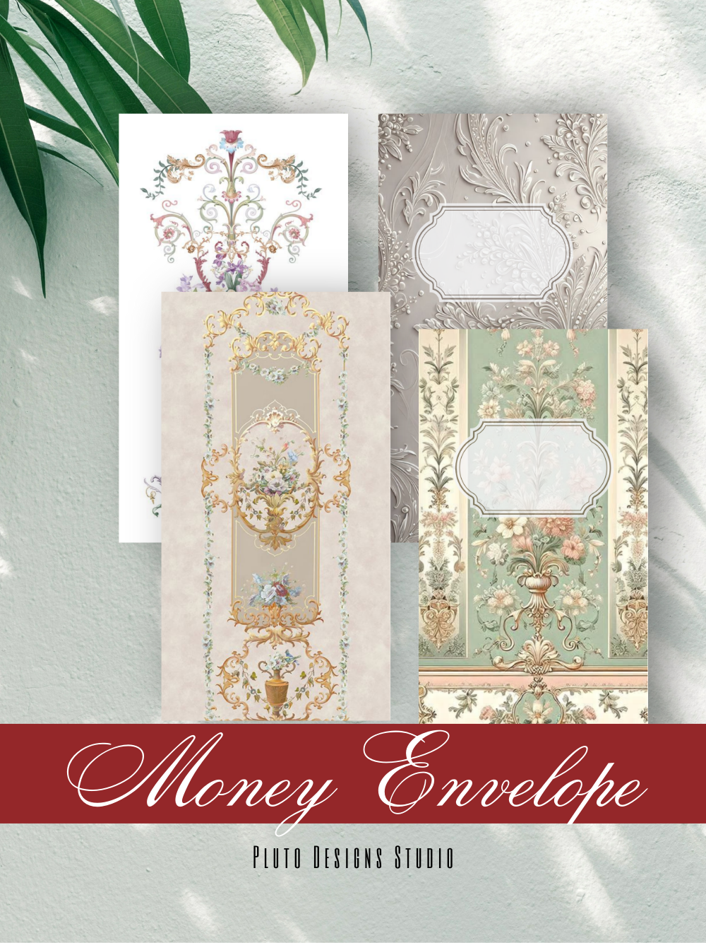 Money Envelope Elegant Wedding Vintage Theme