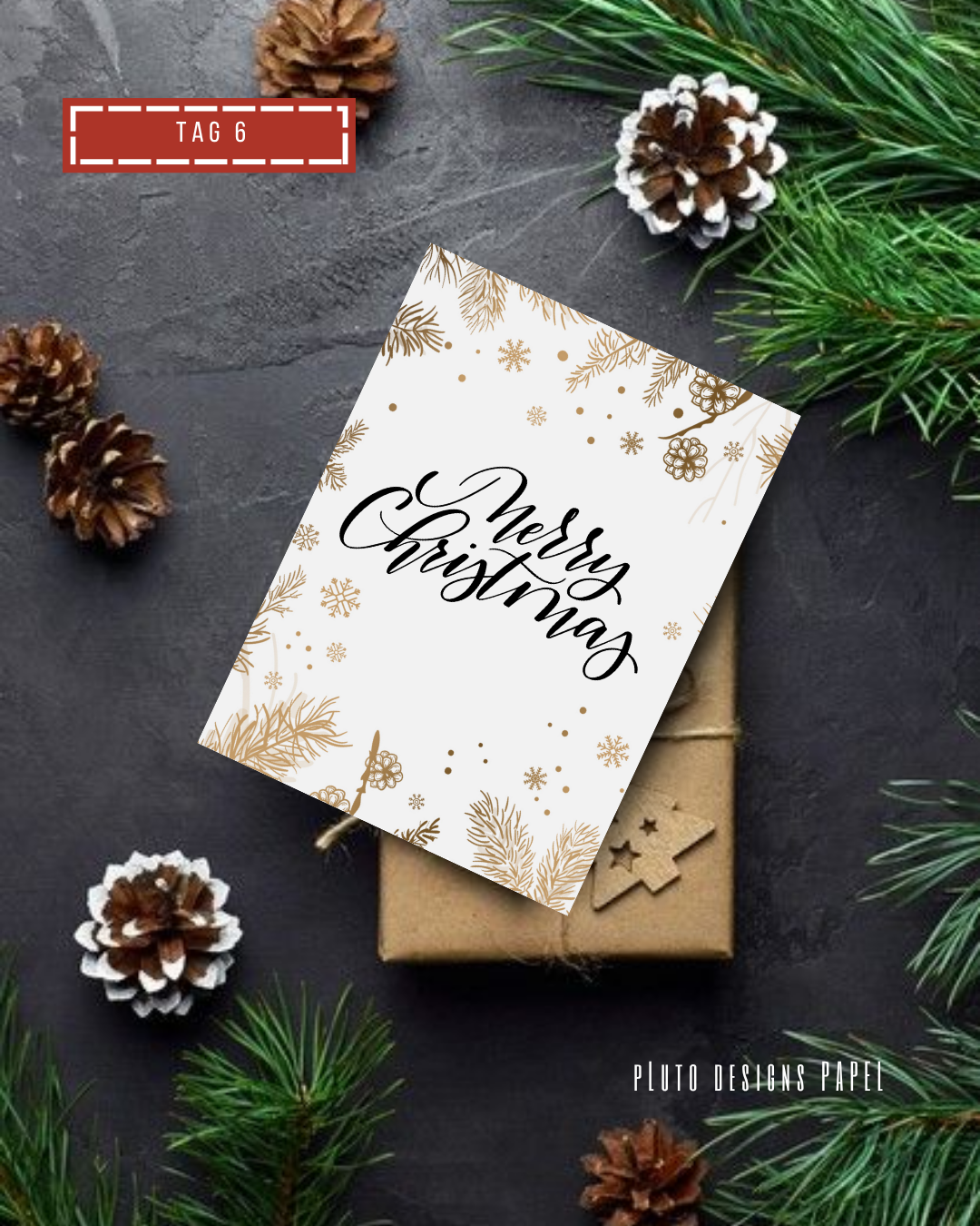 Christmas Gift Tags - Holiday Theme in Light Colors Pack of 18 (Have it personalized)