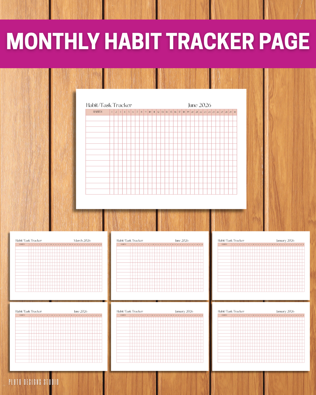 2026 Comprehensive Floral Planner – Fully Editable Canva Template (Canva Template)
