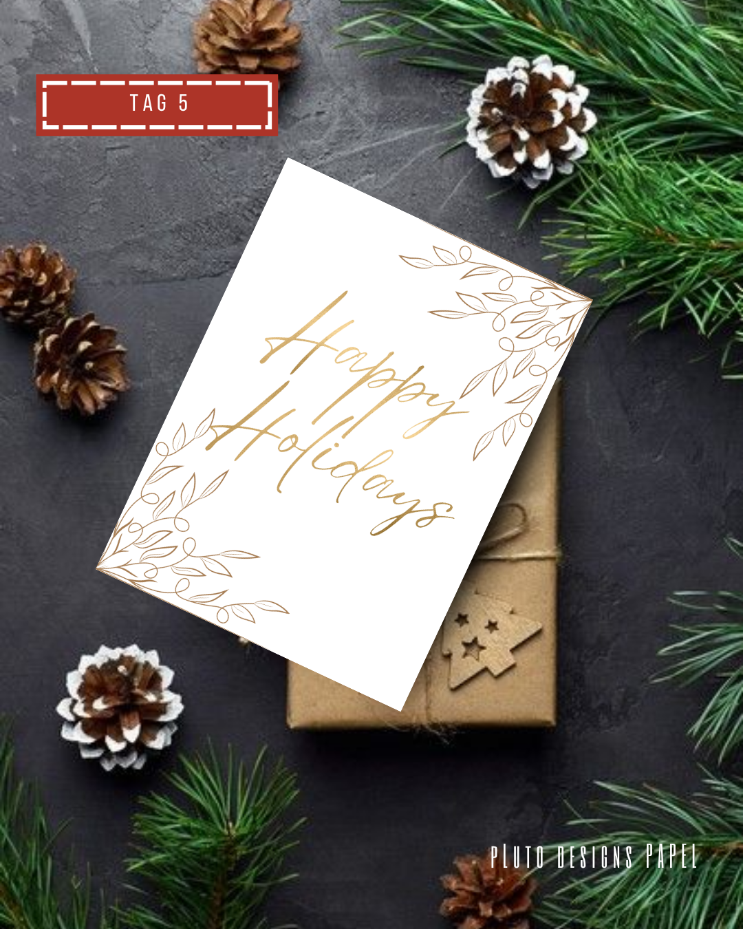 Christmas Gift Tags - Holiday Theme in Light Colors Pack of 18 (Have it personalized)