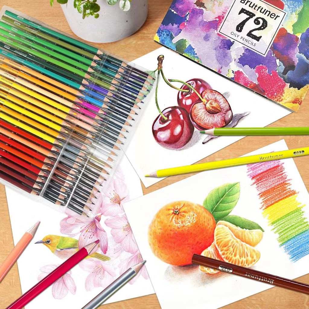 Miracle Works Oil-Based Colored Pencils – Professional Artist Coloring Drawing Set | Miracle Works