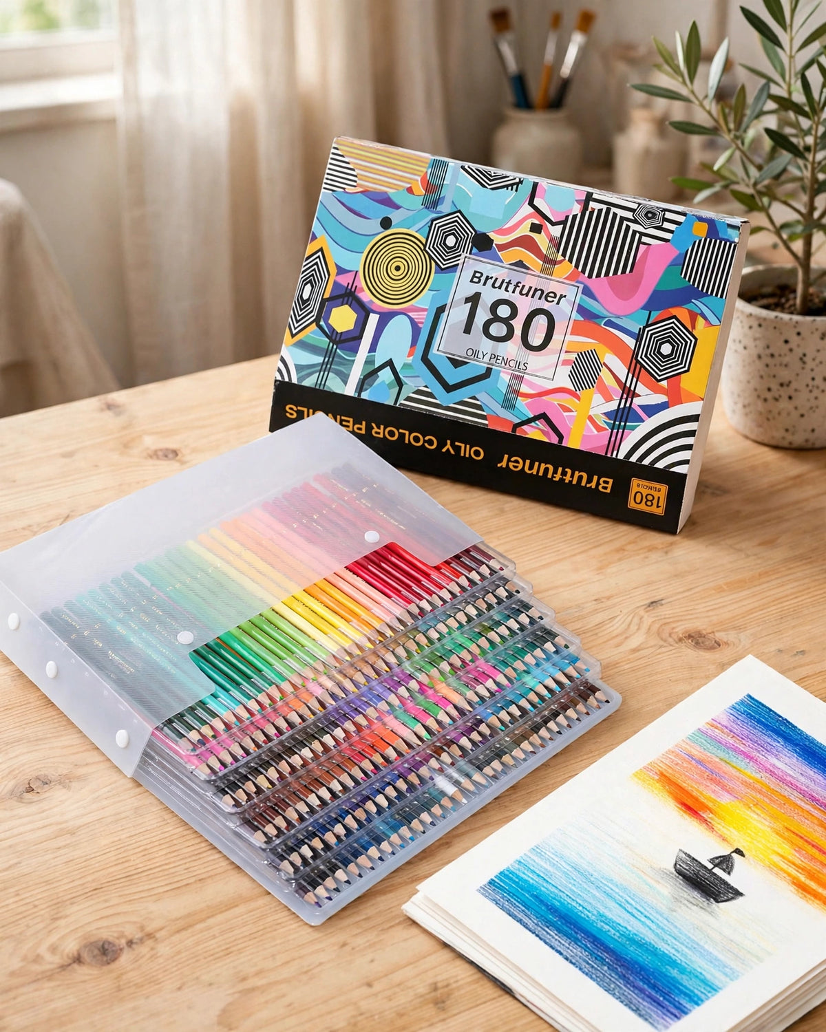 Miracle Works Oil-Based Colored Pencils – Professional Artist Coloring Drawing Set | Miracle Works
