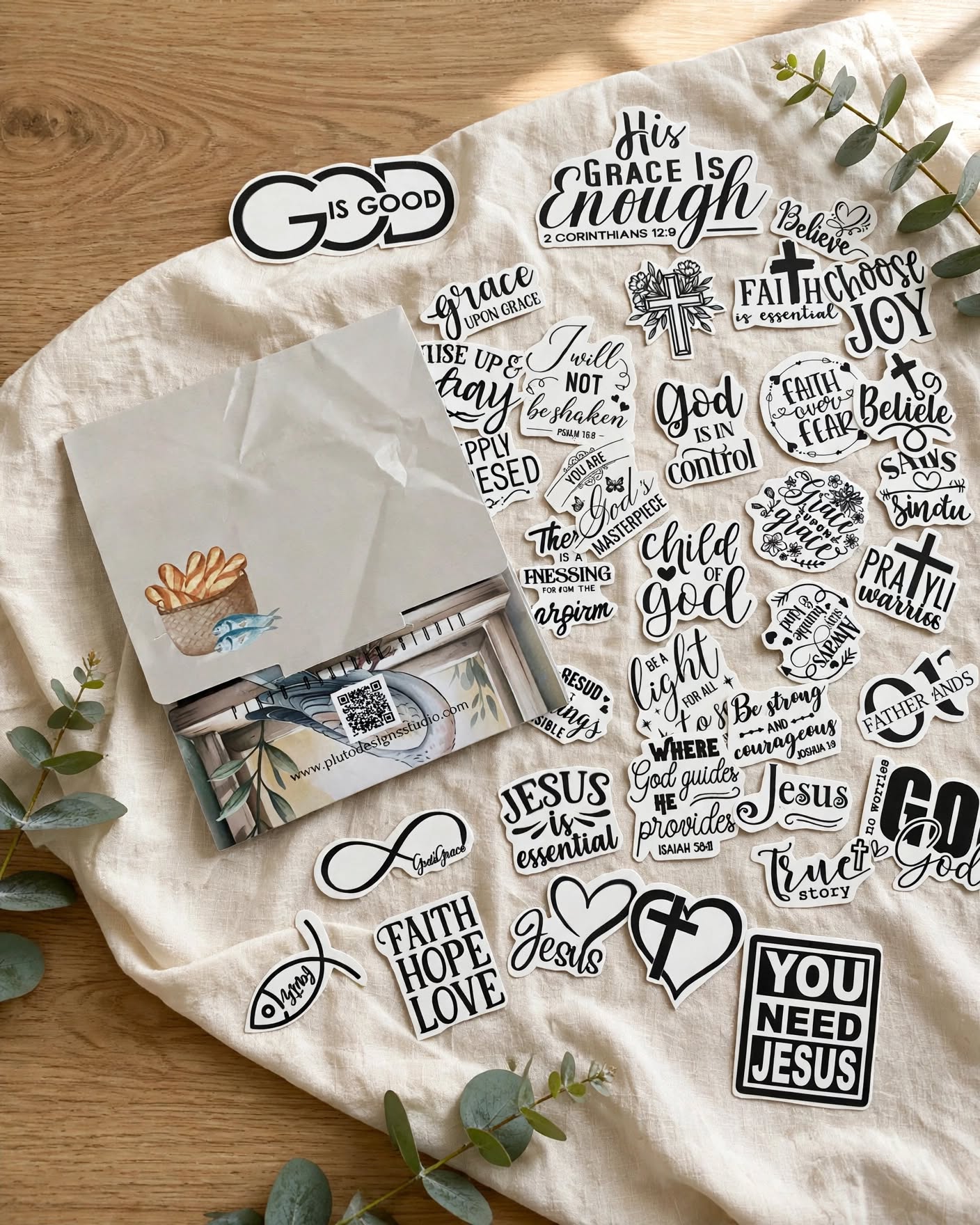✨ Faith Sticker Collection – Christian Scripture & Inspirational Vinyl Stickers
