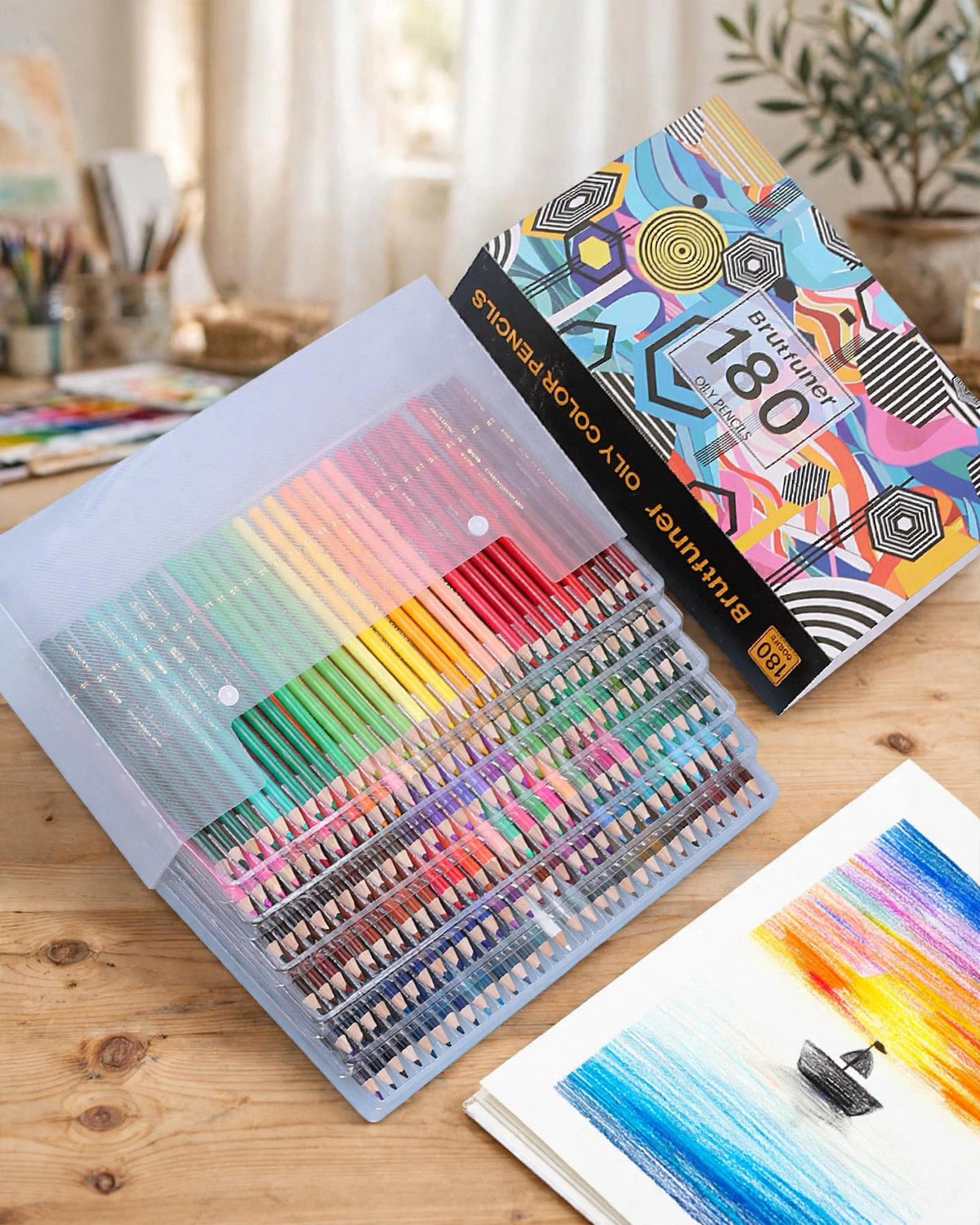 Miracle Works Oil-Based Colored Pencils – Professional Artist Coloring Drawing Set | Miracle Works