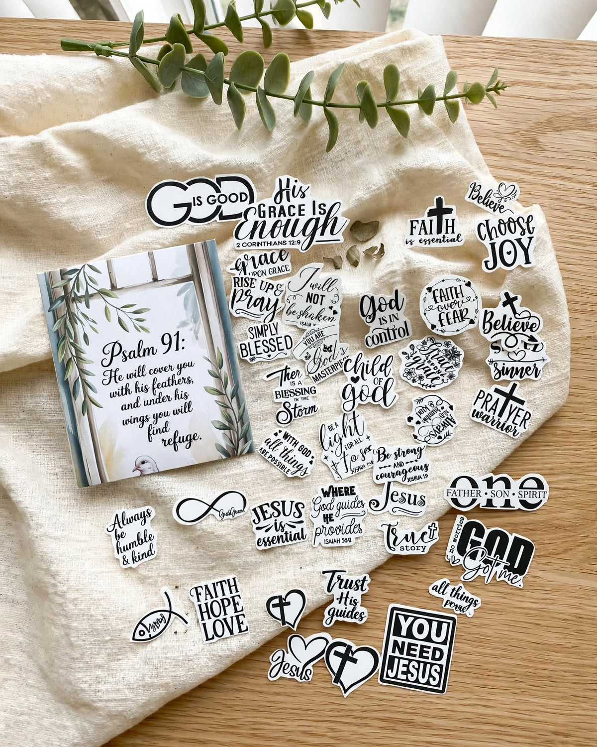 ✨ Faith Sticker Collection – Christian Scripture & Inspirational Vinyl Stickers