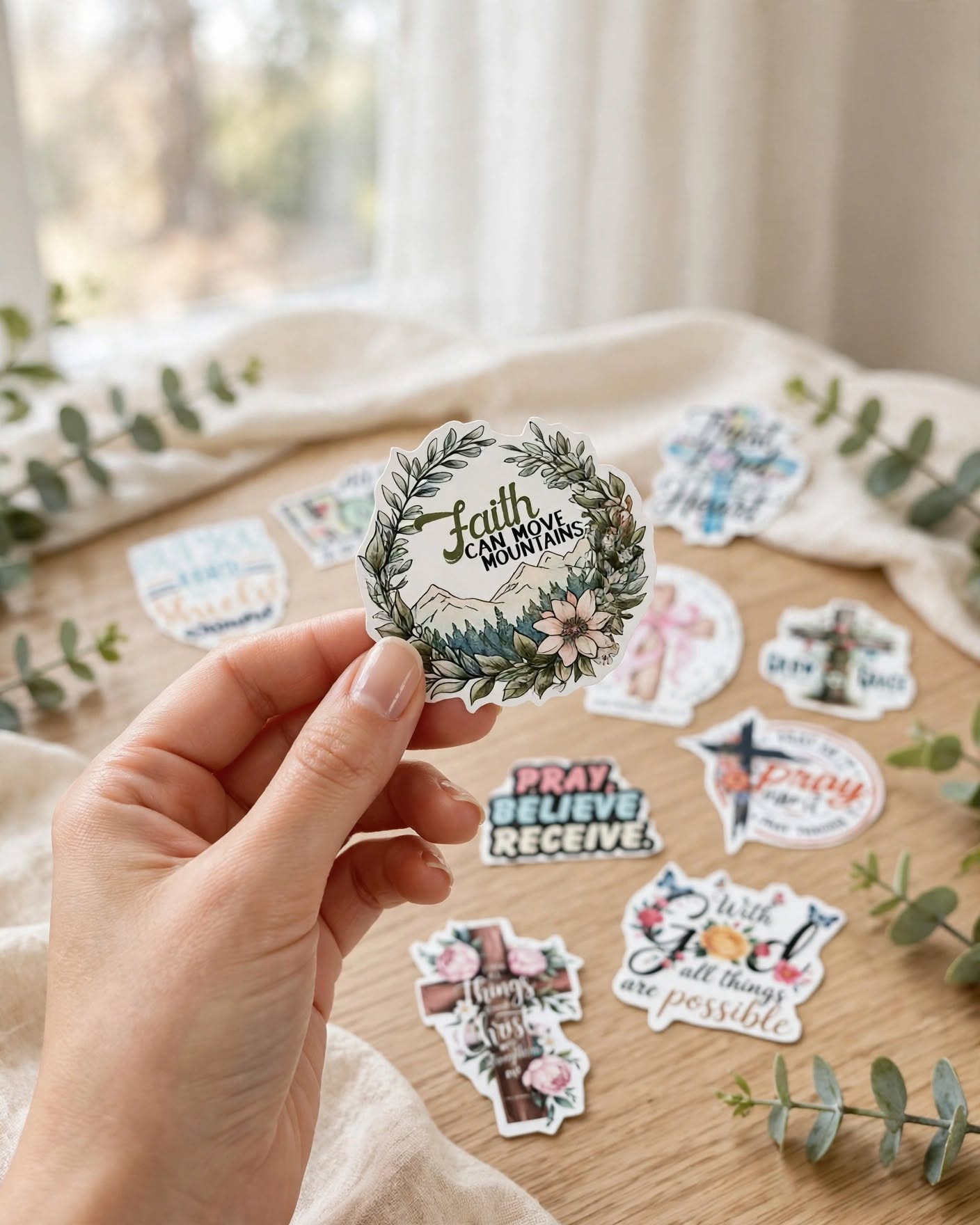 ✨ Faith & Christian Inspirational Stickers – Bible Verse & Encouragement Sticker Collection