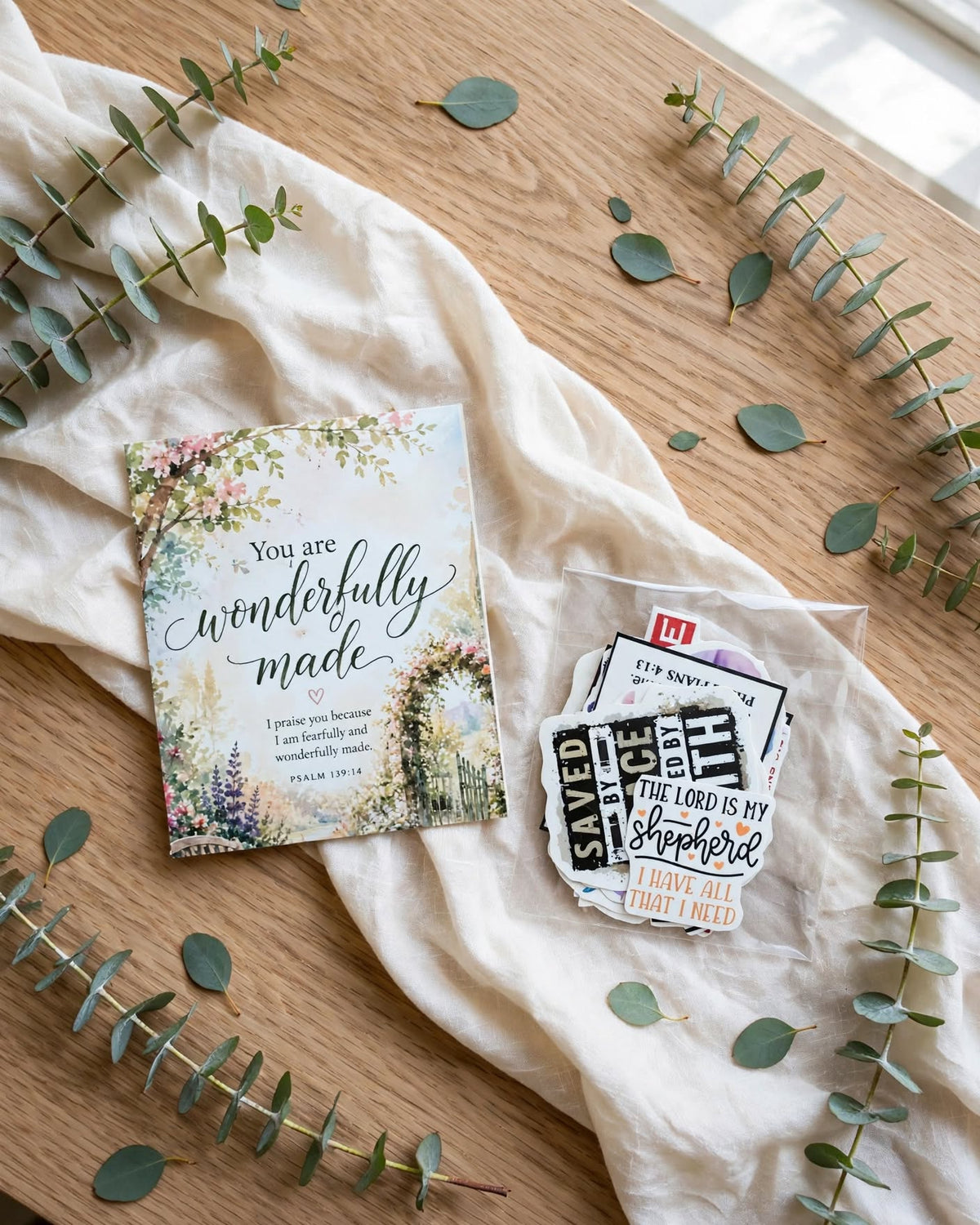 Faith & Scripture Stickers – Christian Bible Verse & Inspirational Faith Sticker Collection
