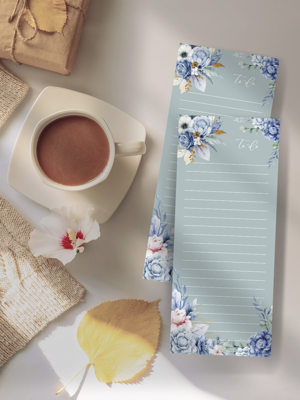 Floral Memo Pad – Notepads Elegant 3-Design Collection