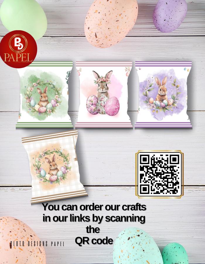 Personalized Easter Chip Bags – Custom Easter Party Favor Treat Bags (Pack of 10)
