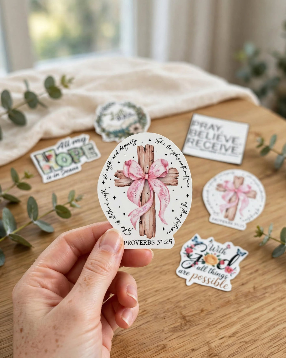 ✨ Faith & Christian Inspirational Stickers – Bible Verse & Encouragement Sticker Collection