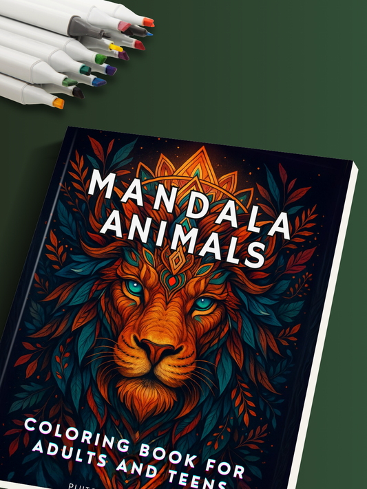 Mandala Animal Coloring Book for Kids Adults & Teens: 75+ Animal Designs for Stress-relief and Relaxation