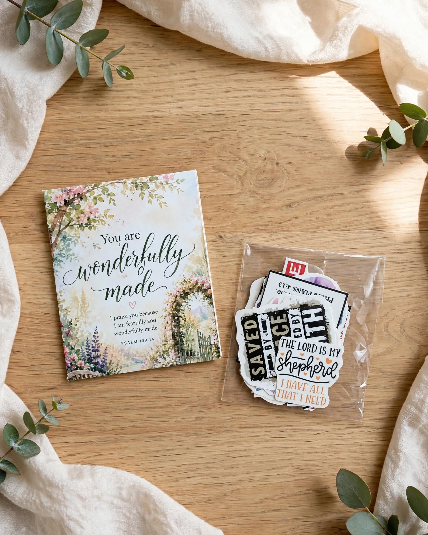 Faith & Scripture Stickers – Christian Bible Verse & Inspirational Faith Sticker Collection