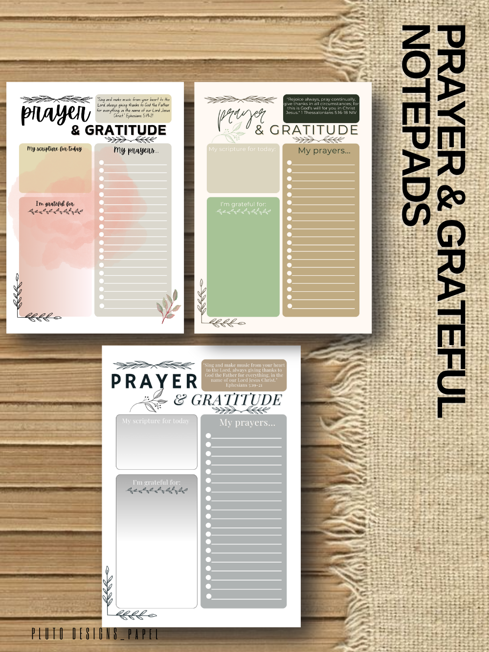 Prayer &amp; Gratitude Notepad