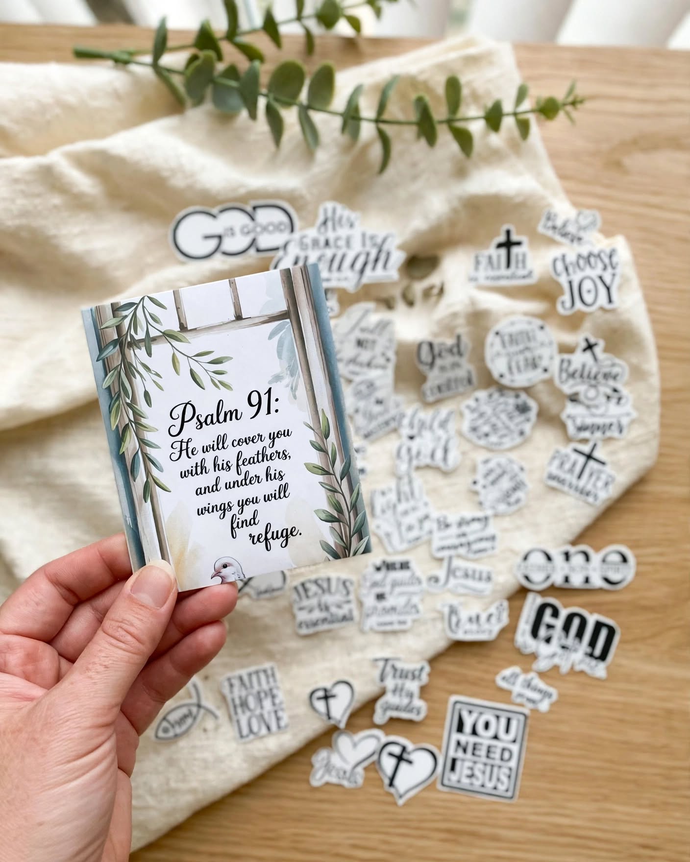 ✨ Faith Sticker Collection – Christian Scripture & Inspirational Vinyl Stickers