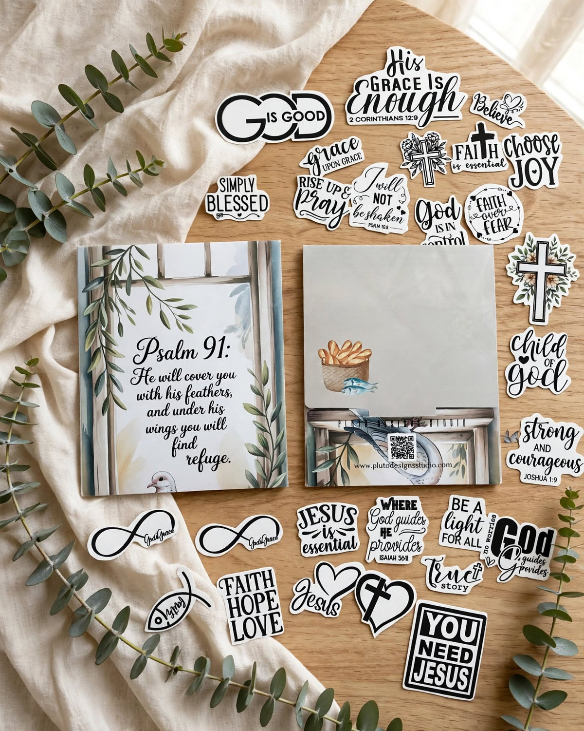 ✨ Faith Sticker Collection – Christian Scripture & Inspirational Vinyl Stickers