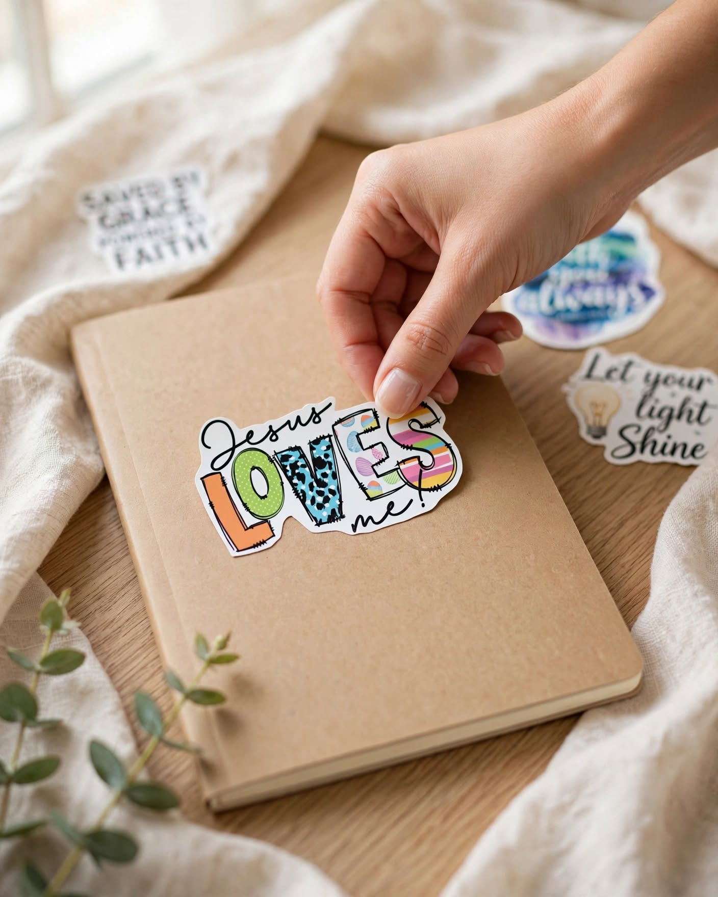 Faith & Scripture Stickers – Christian Bible Verse & Inspirational Faith Sticker Collection